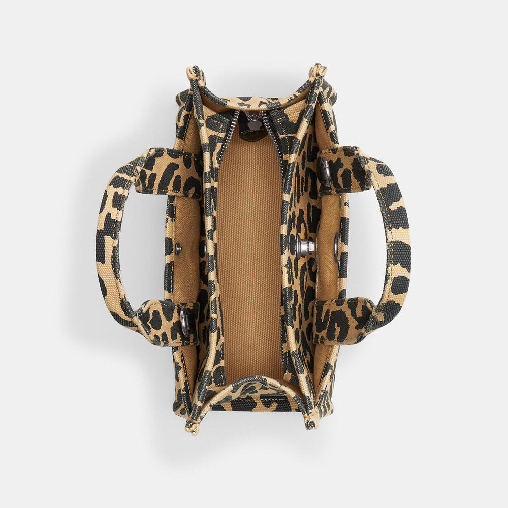 Coach Cargo Tote Bag 26 With Leopard Print - Picture 2 of 3
